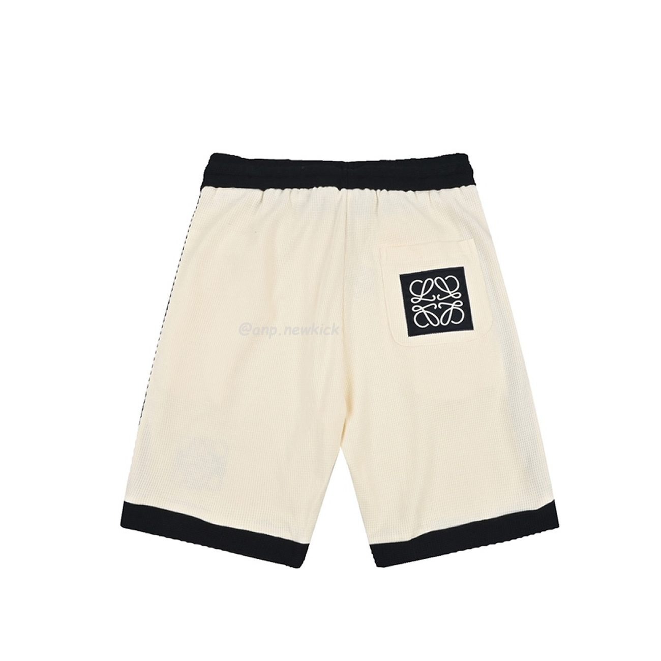 Loewe 24ss Embroidered Logo Color Blocking Waffle Shorts (11) - newkick.vip